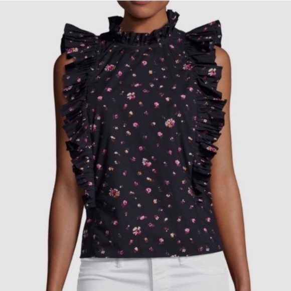 Rebecca Taylor Mia Pleat Top - Picture 1 of 6